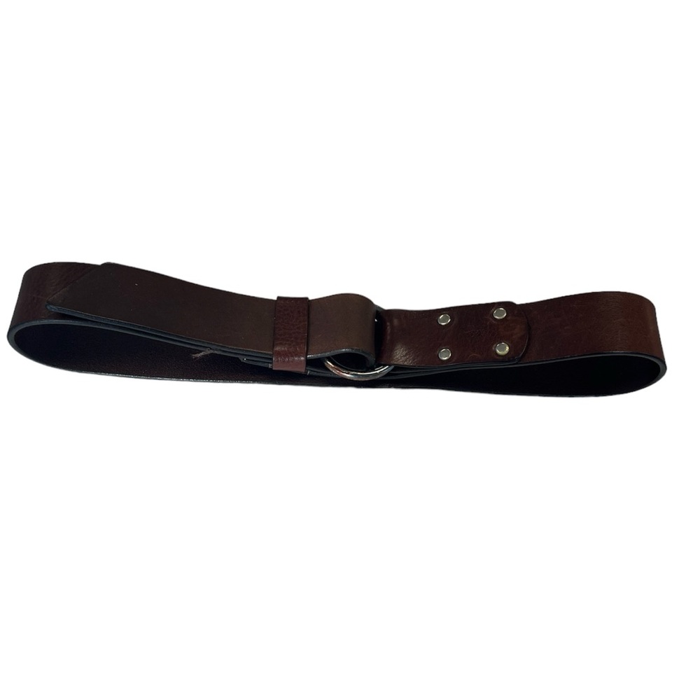 Mossimo Brown Leather Adjustable Belt Sz. M‎ - Picture 2 of 5